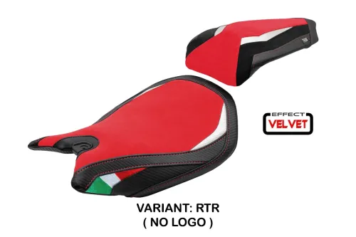 Housse de selle compatible - Ducati Panigale 1199 2011-2015 - mod Pesaro Velvet 2