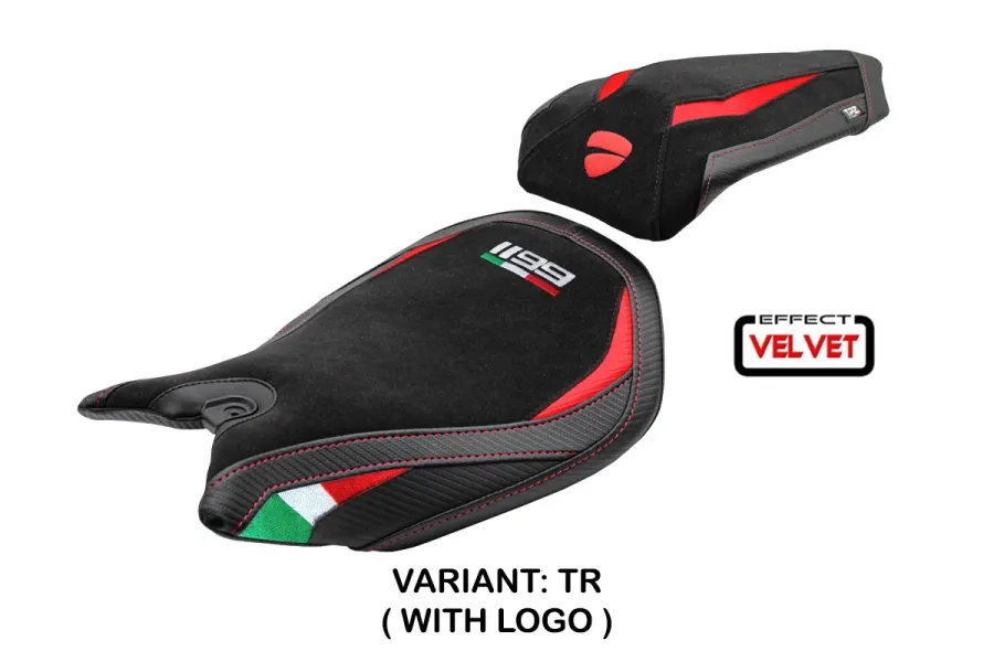 Sitzbezug kompatibel - Ducati Panigale 1199 2011-2015 - mod Pesaro Velvet