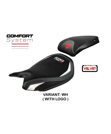 Housse de selle compatible - Ducati Panigale 1199 2011-2015 - mod Pesaro Velvet Comfort System