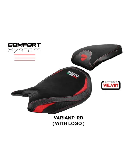 Rivestimento sella compatibile - Ducati Panigale 1199 2011-2015 - mod Pesaro Velvet Comfort System