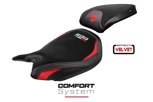 Rivestimento sella compatibile - Ducati Panigale 1199 2011-2015 - mod Pesaro Velvet Comfort System