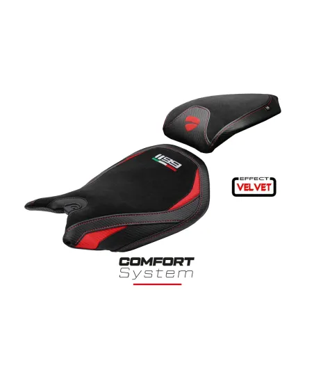 Housse de selle compatible - Ducati Panigale 1199 2011-2015 - mod Pesaro Velvet Comfort System