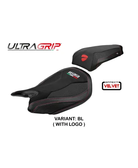 Housse de selle compatible - Ducati Panigale 1199 2011-2015 - mod Pesaro Velvet Ultragrip