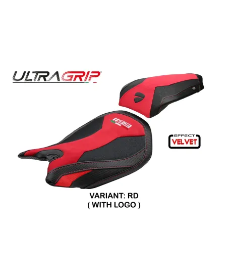 Housse de selle compatible - Ducati Panigale 1199 2011-2015 - mod Pesaro Velvet Ultragrip