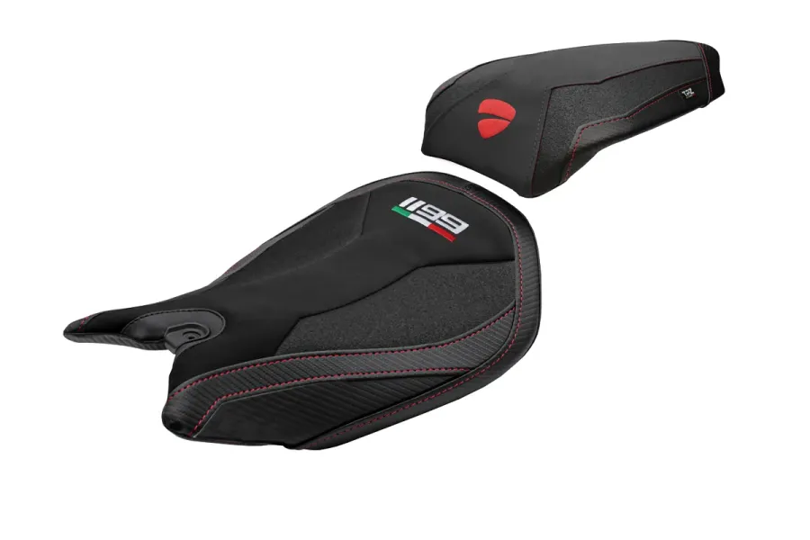 Housse de selle compatible - Ducati Panigale 1199 2011-2015 - mod Pesaro Velvet Ultragrip