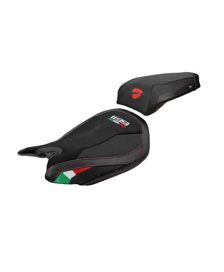 Funda de asiento compatible - Ducati Panigale 1199 2011-2015 - mod Pesaro Velvet Ultragrip