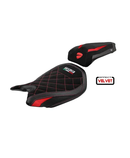 Seat cover compatible - Ducati Panigale 1199 2011-2015 - mod Pesaro Velvet Special Edition