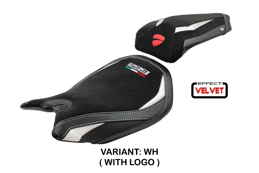 Sitzbezug kompatibel - Ducati Panigale 1299 2015-2018 - mod Dervio Velvet