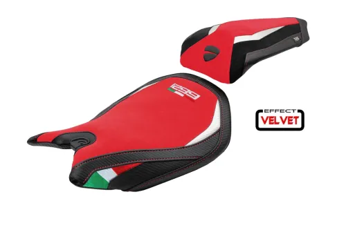 Seat cover compatible - Ducati Panigale 1299 2015-2018 - mod Dervio Velvet