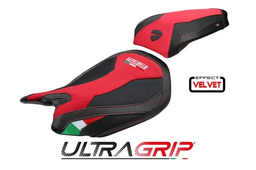Housse de selle compatible - Ducati Panigale 1299 2015-2018 - mod Dervio Velvet Ultragrip
