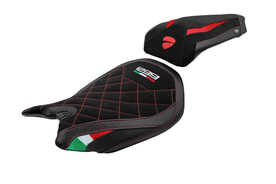 Seat cover compatible - Ducati Panigale 1299 2015-2018 - mod Dervio Velvet Special Edition