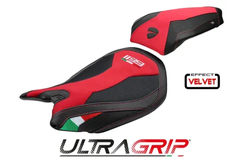 Housse de selle compatible - Ducati Panigale 1199 2011-2015 - mod Pesaro Velvet Ultragrip