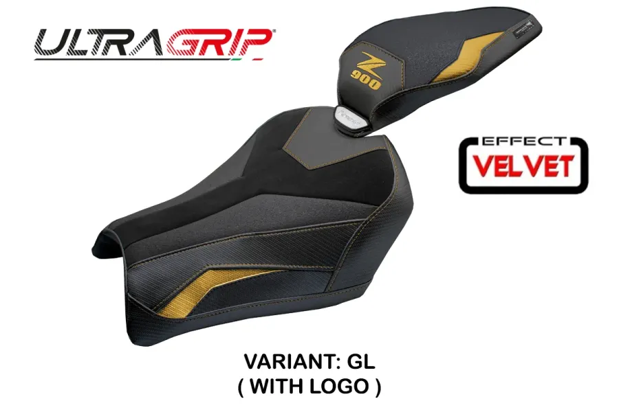 Funda de asiento compatible - Kawasaki Z 900 2025-2026 - mod Uchiko Velvet Ultragrip