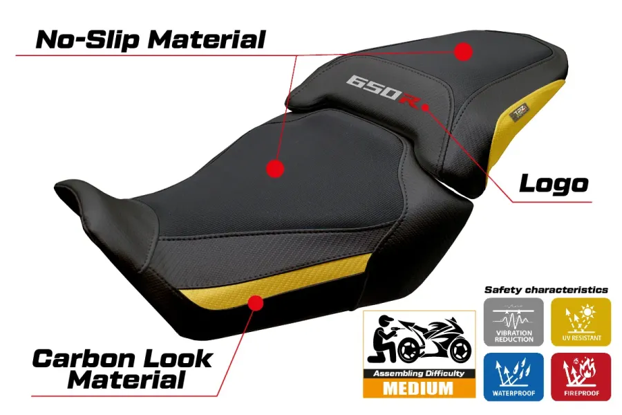 Funda de asiento compatible - Honda CBR 650 R 2024 - 2025 - mod Mali
