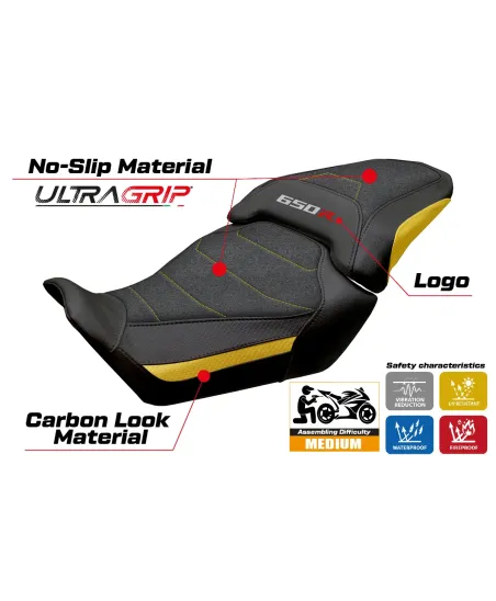 Sitzbezug kompatibel - Honda CBR 650 R 2024 - 2025 - mod Mali Ultragrip