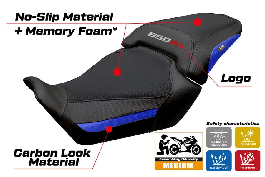 Sitzbezug kompatibel - Honda CBR 650 R 2024 - 2025 - mod Mali Comfort System