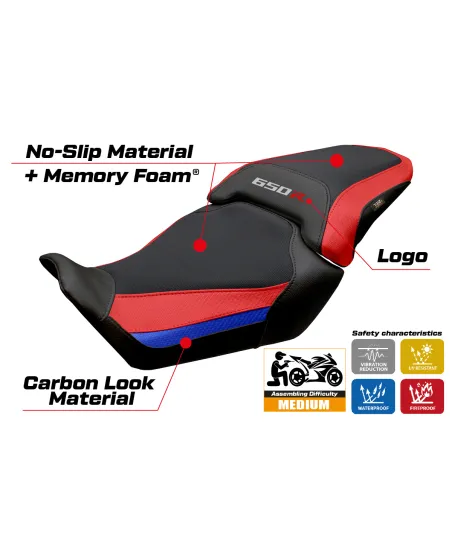Sitzbezug kompatibel - Honda CBR 650 R 2024 - 2025 - mod Mali Comfort System