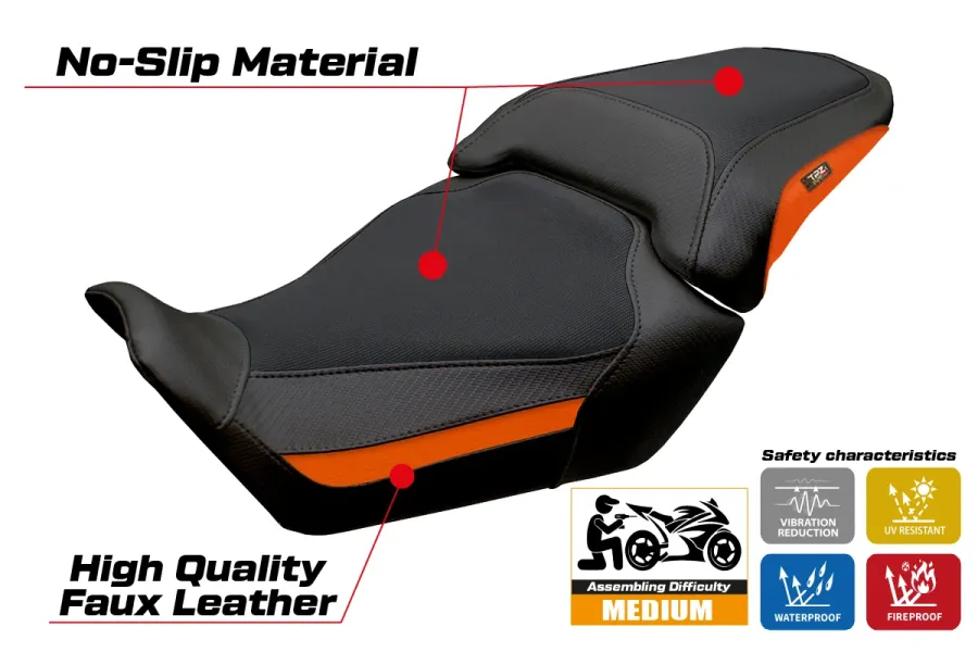 Housse de selle compatible - Honda CB 650 R 2024-2026 - mod Kawai