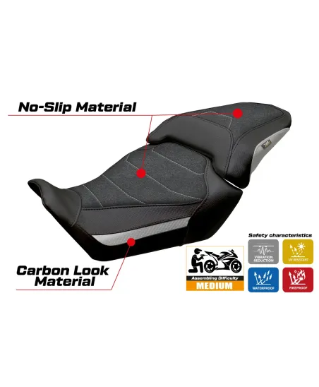 Funda de asiento compatible - Honda CB 650 R 2024-2026 - mod Kawai Ultragrip