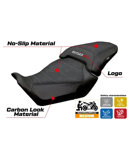 Sitzbezug kompatibel - Honda CB 650 R 2024-2026 - mod Kawai Ultragrip