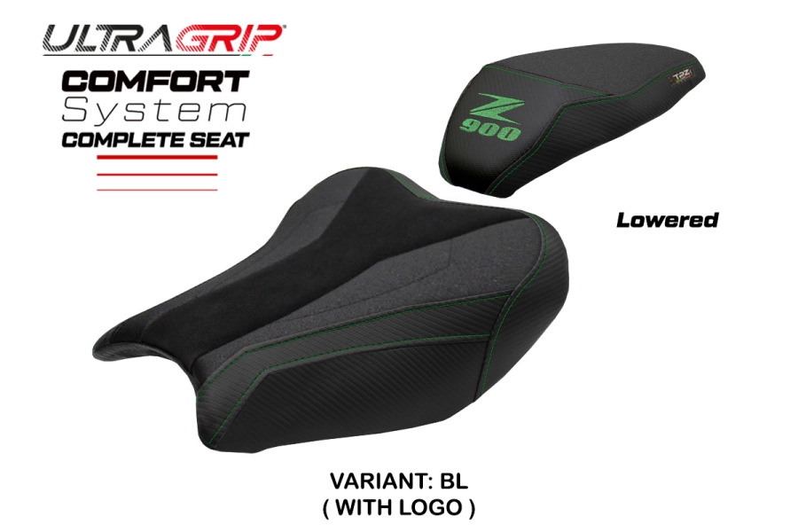 Sella completa compatibile - Kawasaki Z 900 2017-2024 - mod Liaka Ultragrip Comfort - Ribassata
