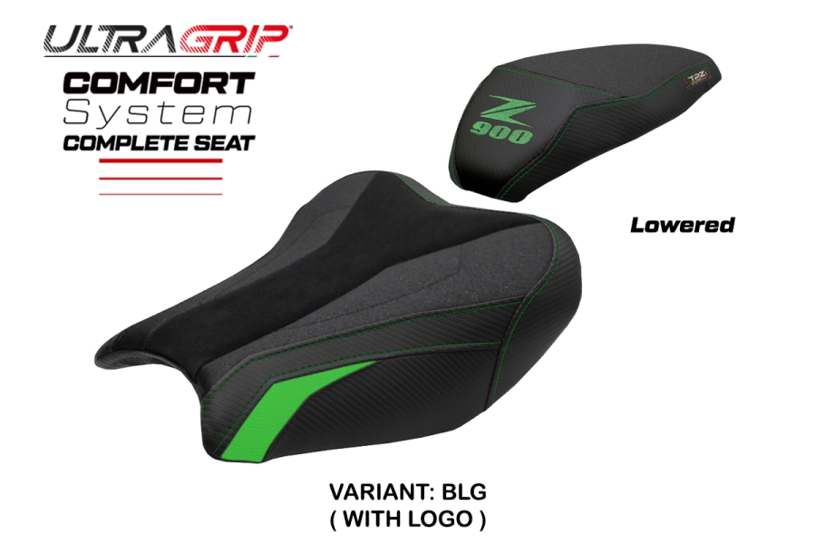 Sella completa compatibile - Kawasaki Z 900 2017-2024 - mod Liaka Ultragrip Comfort - Ribassata