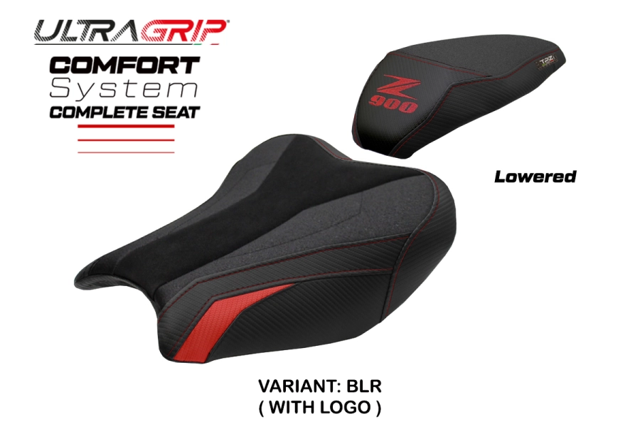 Sella completa compatibile - Kawasaki Z 900 2017-2024 - mod Liaka Ultragrip Comfort - Ribassata