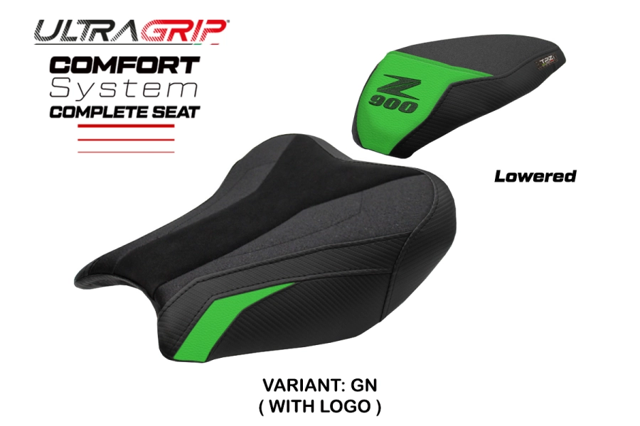 Sella completa compatibile - Kawasaki Z 900 2017-2024 - mod Liaka Ultragrip Comfort - Ribassata