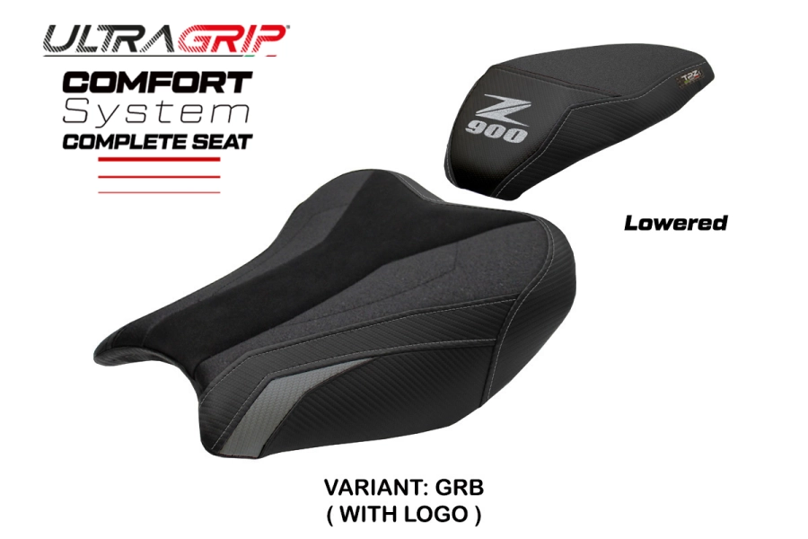 Sella completa compatibile - Kawasaki Z 900 2017-2024 - mod Liaka Ultragrip Comfort - Ribassata