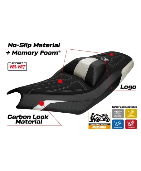 Seat cover compatible - Kymco AK 550 Premium 2023-2026 - mod Datong Comfort System
