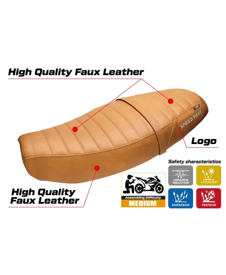 Housse de selle compatible - Triumph Speed Twin 1200 2019-2026 - mod Bomlo