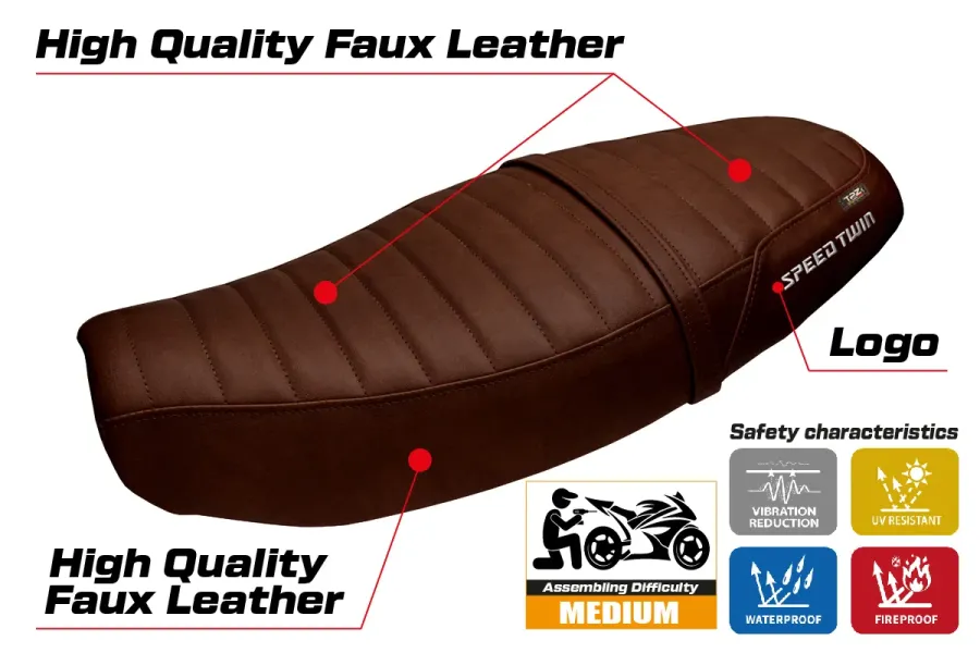 Seat cover compatible - Triumph Speed Twin 1200 2019-2026 - mod Bomlo