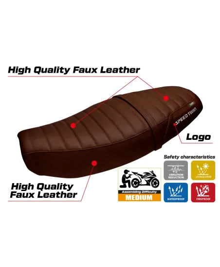 Funda de asiento compatible - Triumph Speed Twin 1200 2019-2026 - mod Bomlo