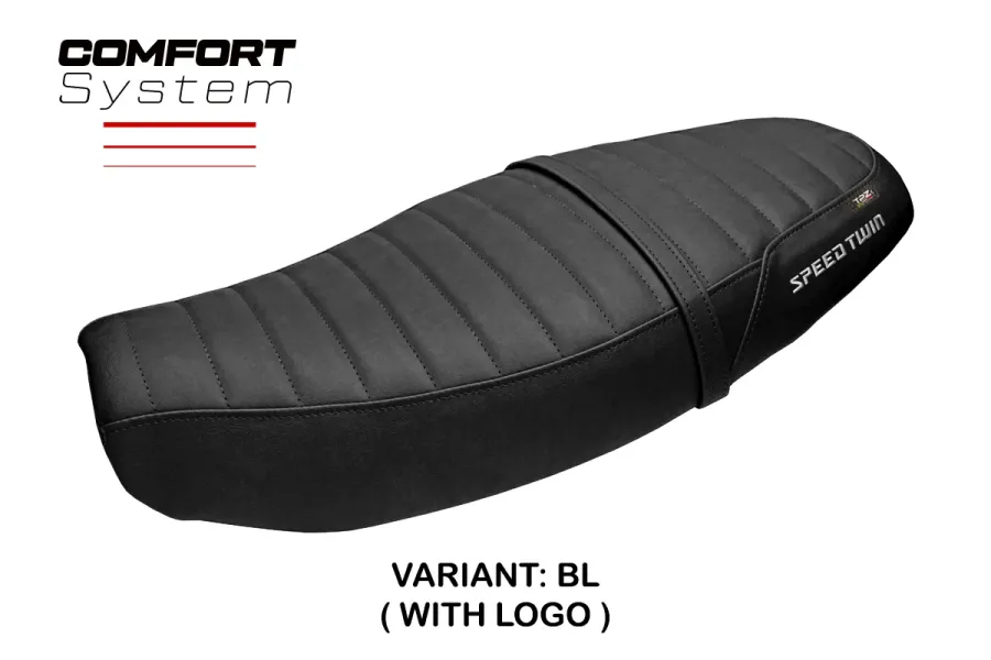 Funda de asiento compatible - Triumph Speed Twin 1200 2019-2026 - mod Bomlo Comfort System