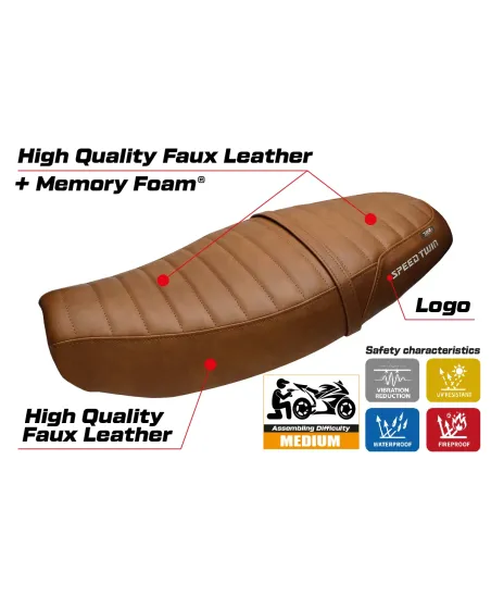 Seat cover compatible - Triumph Speed Twin 1200 2019-2026 - mod Bomlo Comfort System