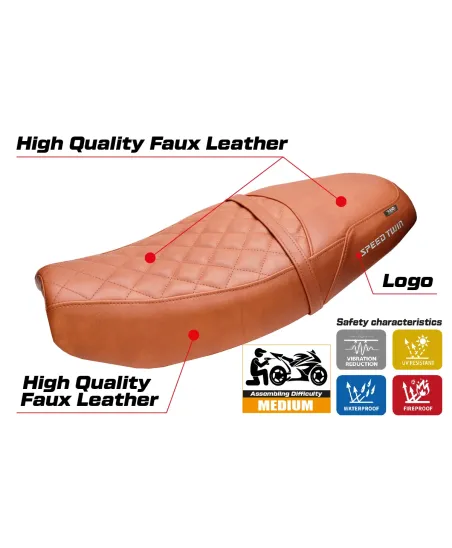 Seat cover compatible - Triumph Speed Twin 1200 2019-2026 - mod Tamra