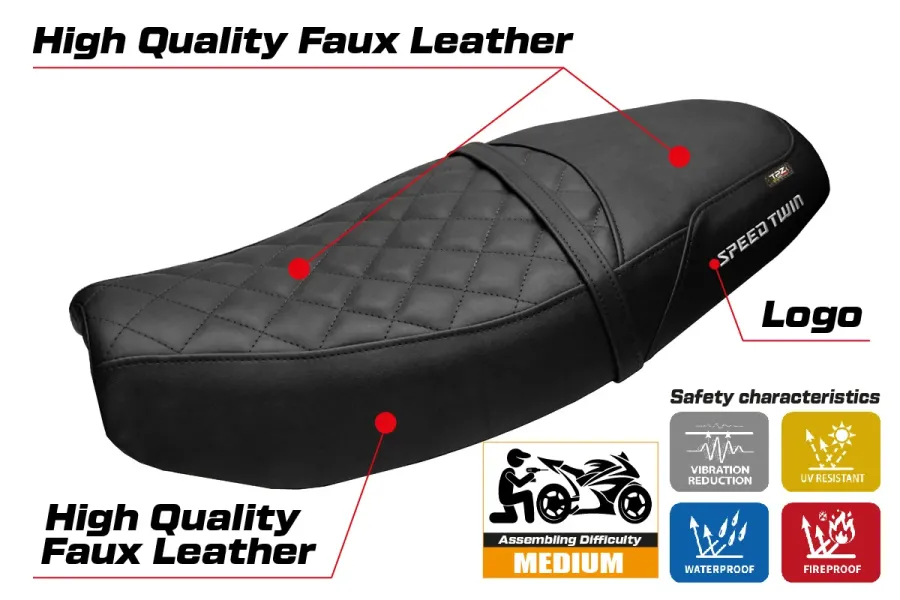 Funda de asiento compatible - Triumph Speed Twin 1200 2019-2026 - mod Tamra