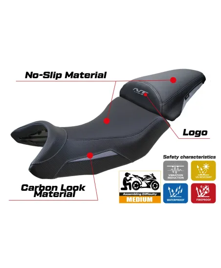 Housse de selle compatible - Honda NT 2021-2025 - mod Hita
