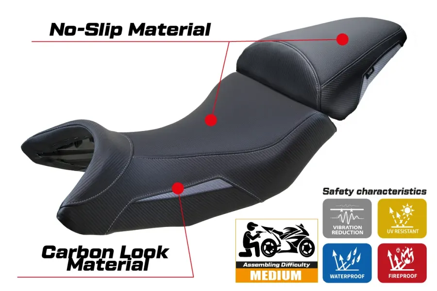 Funda de asiento compatible - Honda NT 2021-2025 - mod Hita
