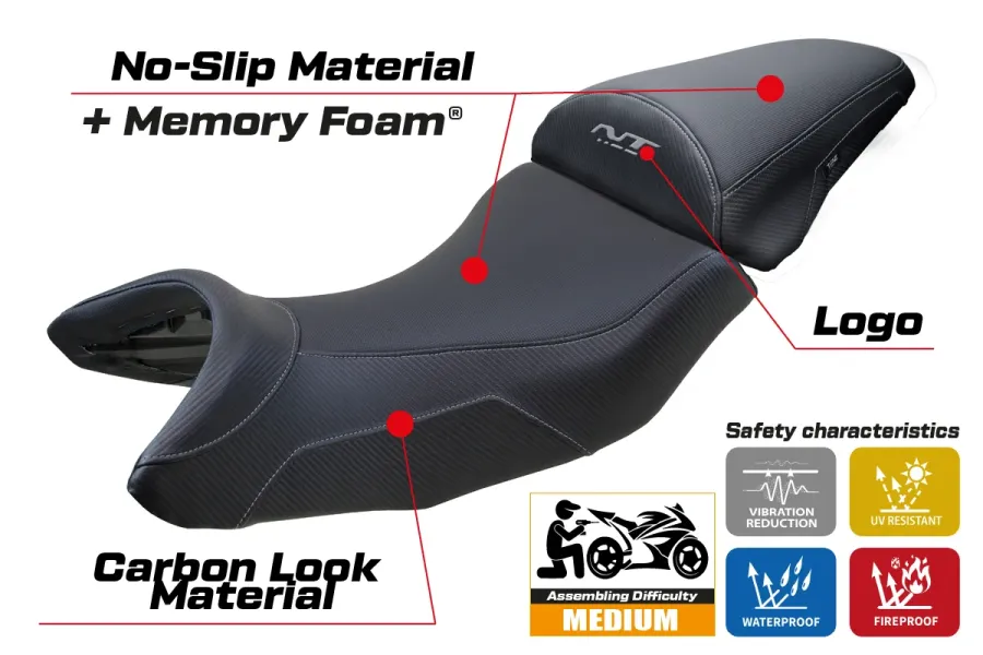 Housse de selle compatible - Honda NT 2021-2025 - mod Hita Comfort System