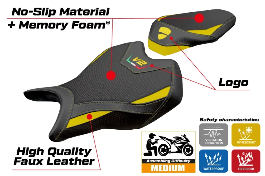 Sitzbezug kompatibel - Ducati Panigale V2 2025 - mod Asia Comfort System