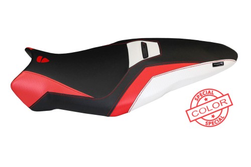 Housse de selle compatible Ducati Monster Special 1200 R (16-19)- Modèle Toledo Special Color