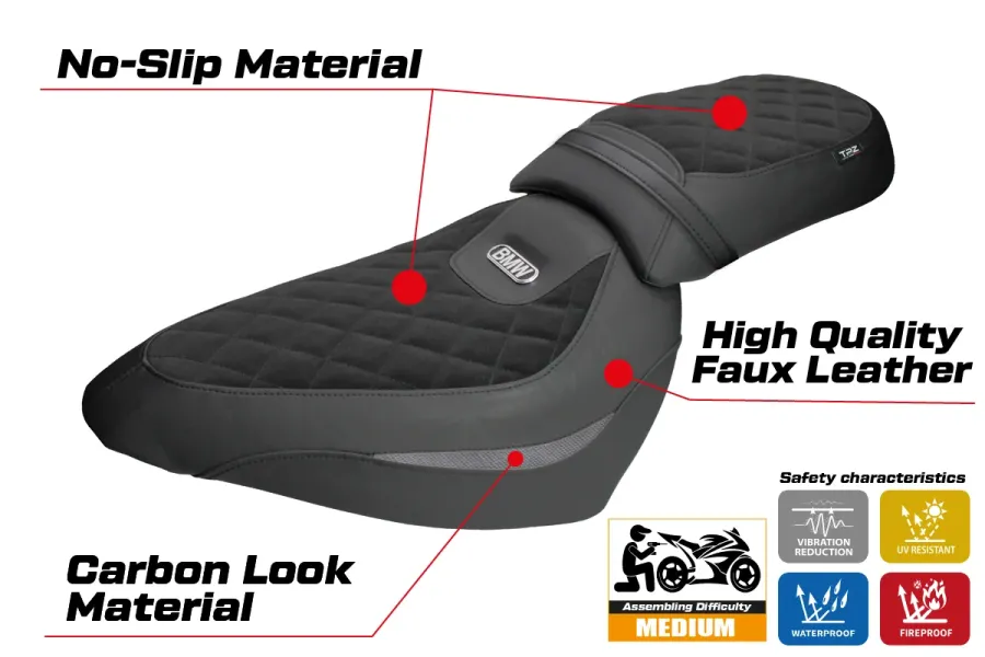 Housse de selle compatible - BMW R 18 Classic 2021-2026 - mod Teltow
