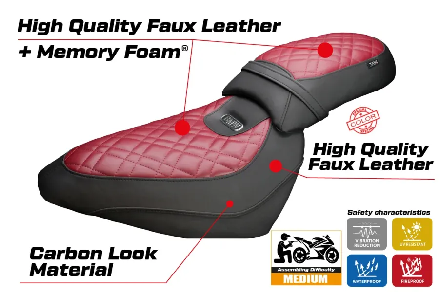 Rivestimento sella compatibile - BMW R 18 Classic 2021-2026 - mod Teltow Comfort System
