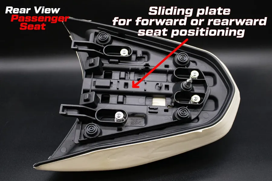 Complete seat compatible - BMW R 1300 GS 2023-2026 - mod Dorfen Complete Comfort System Plus  - Raised