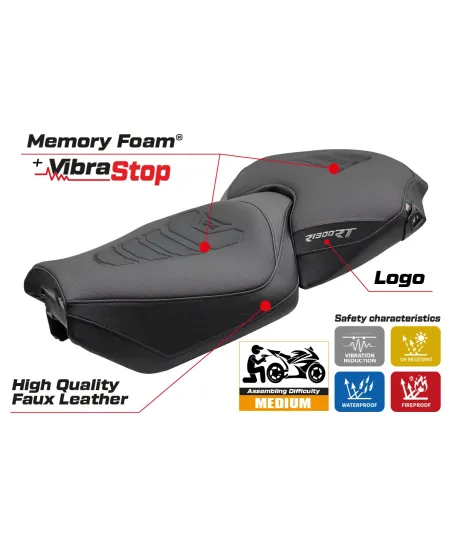 Housse de selle compatible - BMW R 1300 RT 2025-2026 - mod Bethel Comfort System Plus