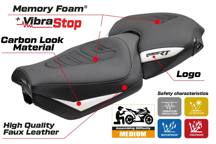 Sitzbezug kompatibel - BMW R 1300 RT 2025-2026 - mod Bethel Comfort System Plus