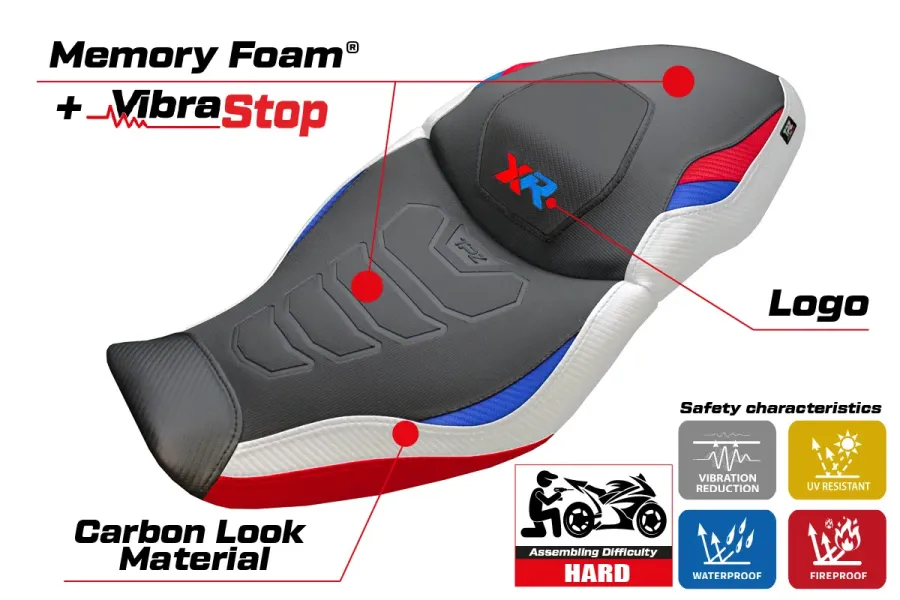 Sitzbezug kompatibel - BMW S 1000 XR 2020-2023 - mod Dresden Comfort System Plus