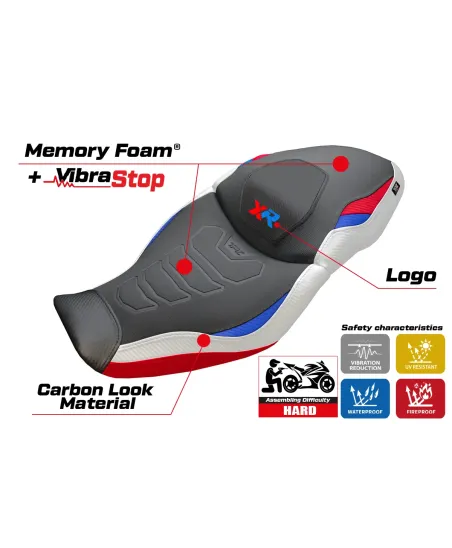 Sitzbezug kompatibel - BMW S 1000 XR 2020-2023 - mod Dresden Comfort System Plus