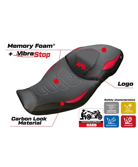 Seat cover compatible - BMW S 1000 XR 2020-2023 - mod Dresden Comfort System Plus